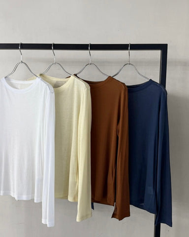 cafune<br> cotton gauze slit sleeve tops