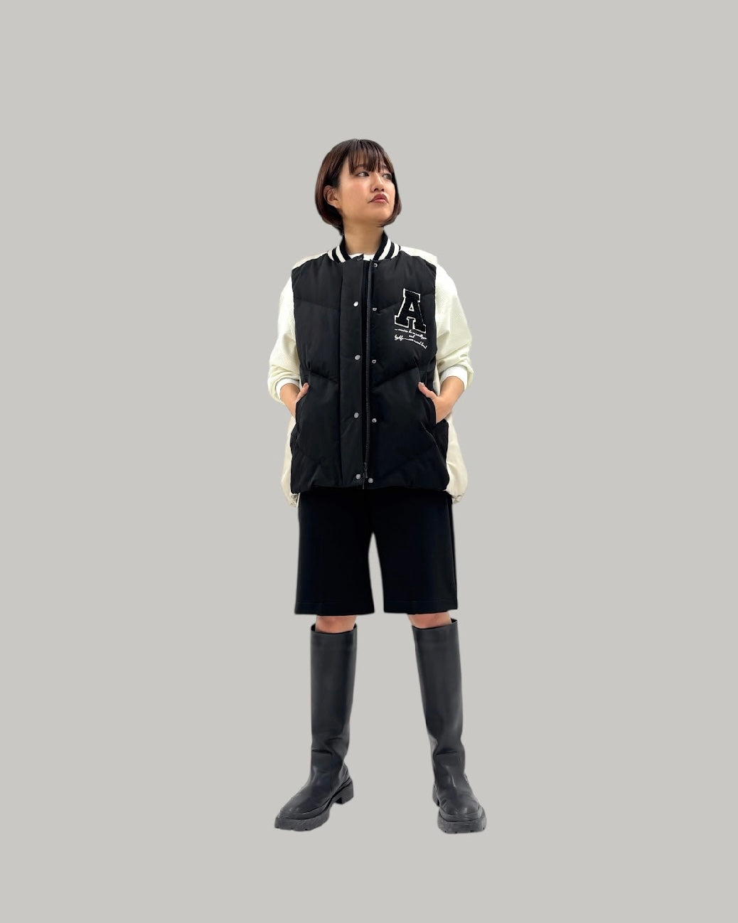 10月27日ライブ ayane<br> スタジャンダウンベスト