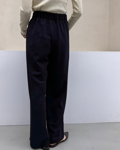 cafune<br> double knit easy wide pants