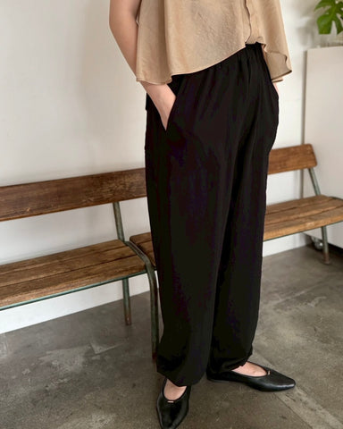 cafune<br> mat stretch georgette baker pants