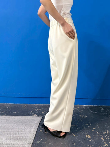 cafune<br> double knit easy wide pants
