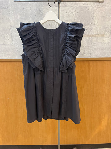 8月3日ライブ<br> cafune frill sleeve pintuck blouse