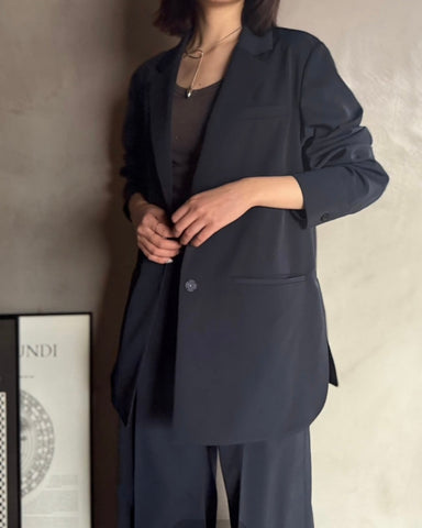 cafune <br> dry twill tailored shirt jacket