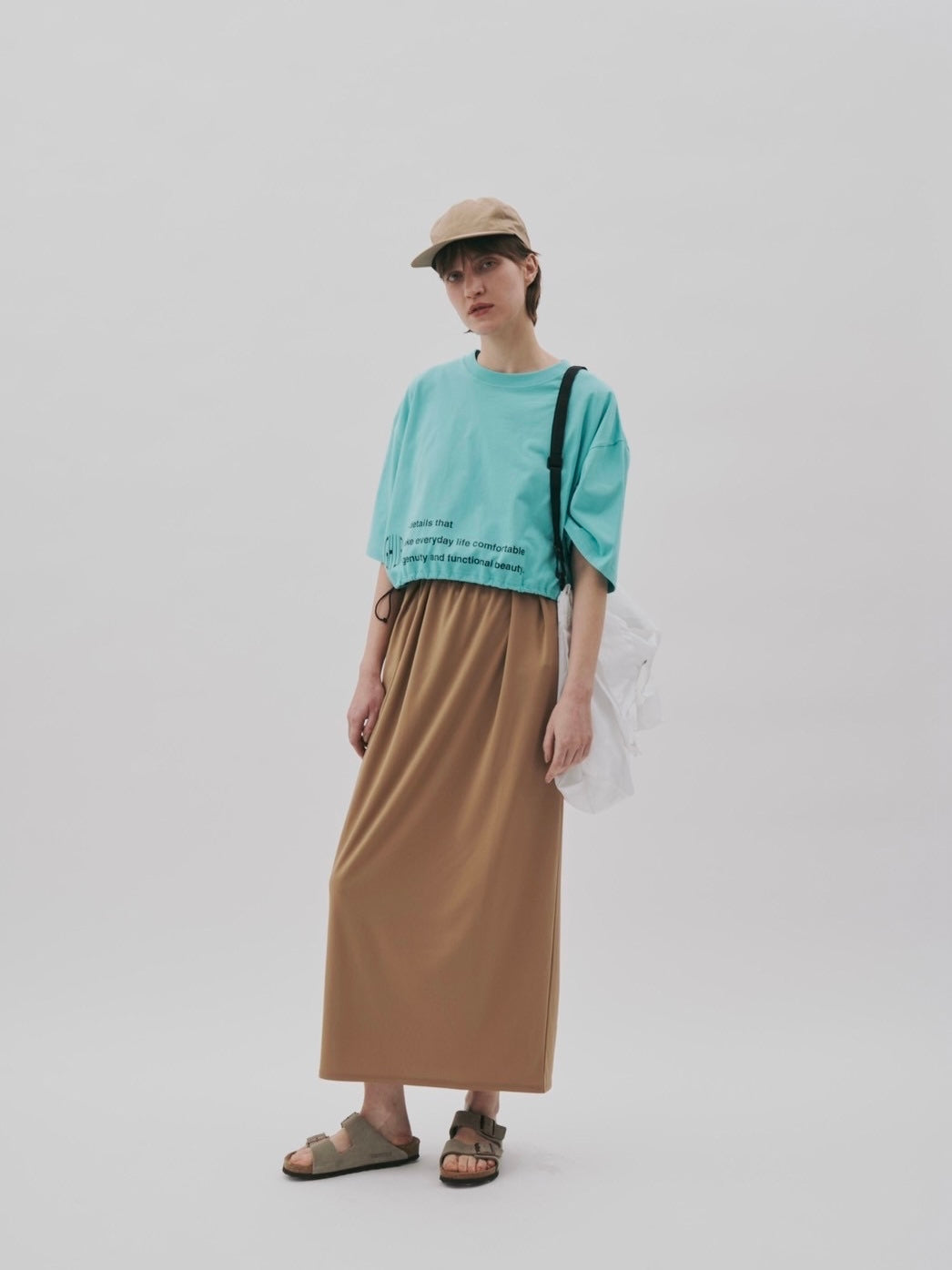 Boutique Ordinary <br> Tuck and Gather <br> Jersey Maxi Skirt