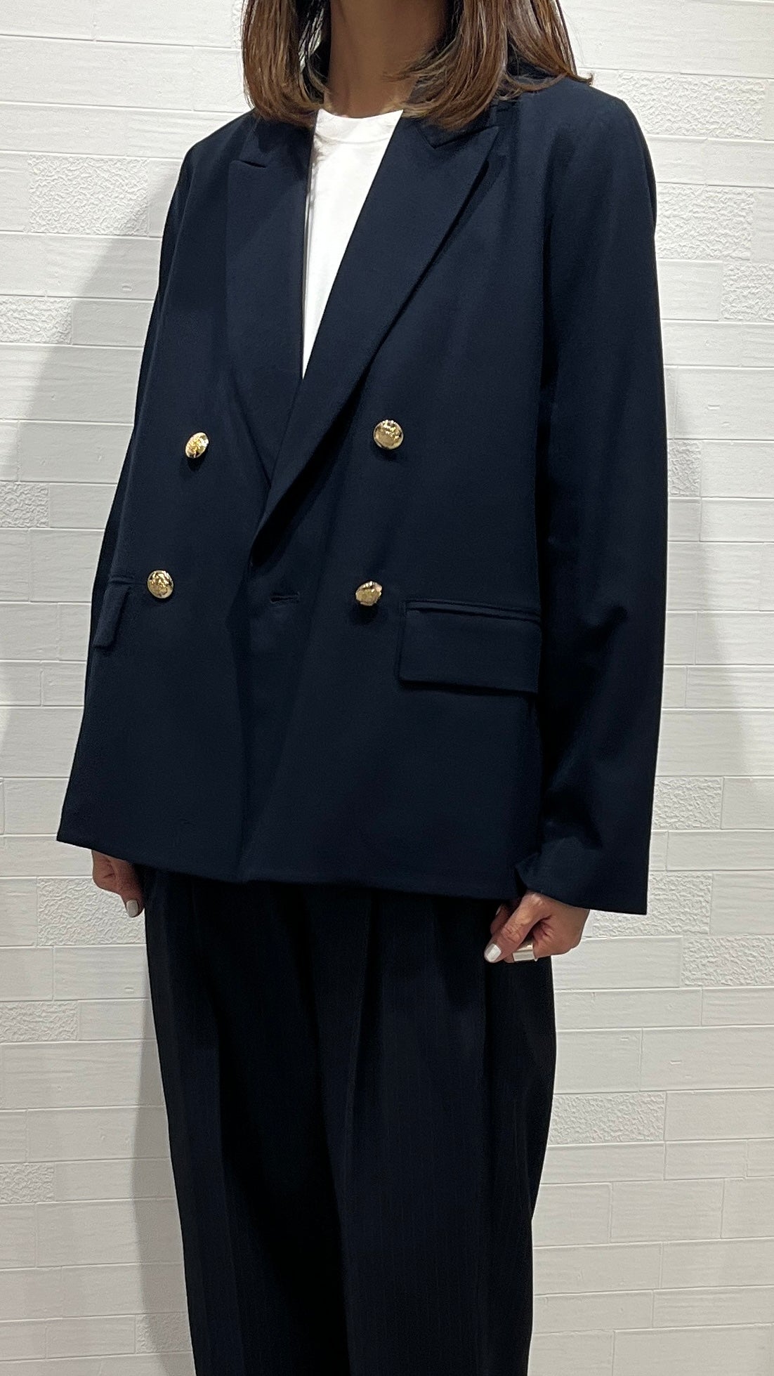 Boutique Ordinary <br> Double-breasted Docking Blazer