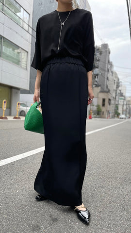 cafune<br> pintuck tight skirt