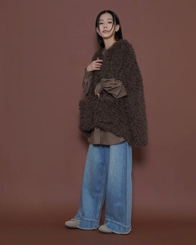 CYAN TOKYO<br>ラメシャギーポンチョ