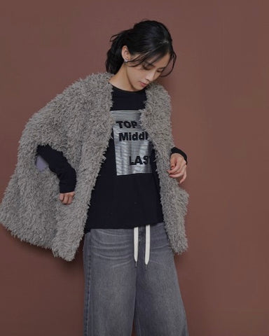 CYAN TOKYO<br>ラメシャギーポンチョ