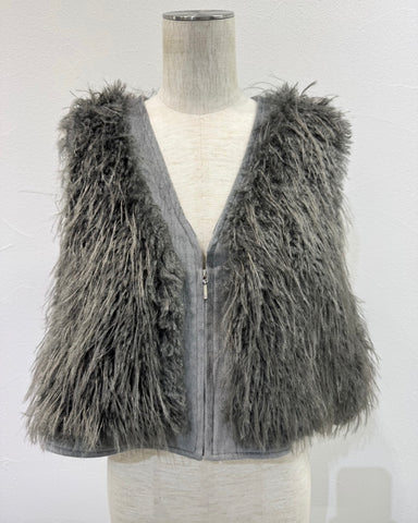 11月14日ライブ CYAN TOKYO<br>MIXファーZIPベスト