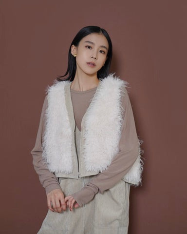 11月14日ライブ CYAN TOKYO<br>MIXファーZIPベスト