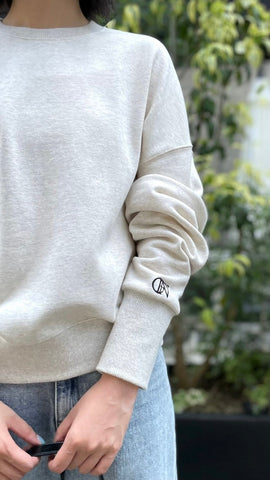 cafune<br> Azuma sweat wide pullover