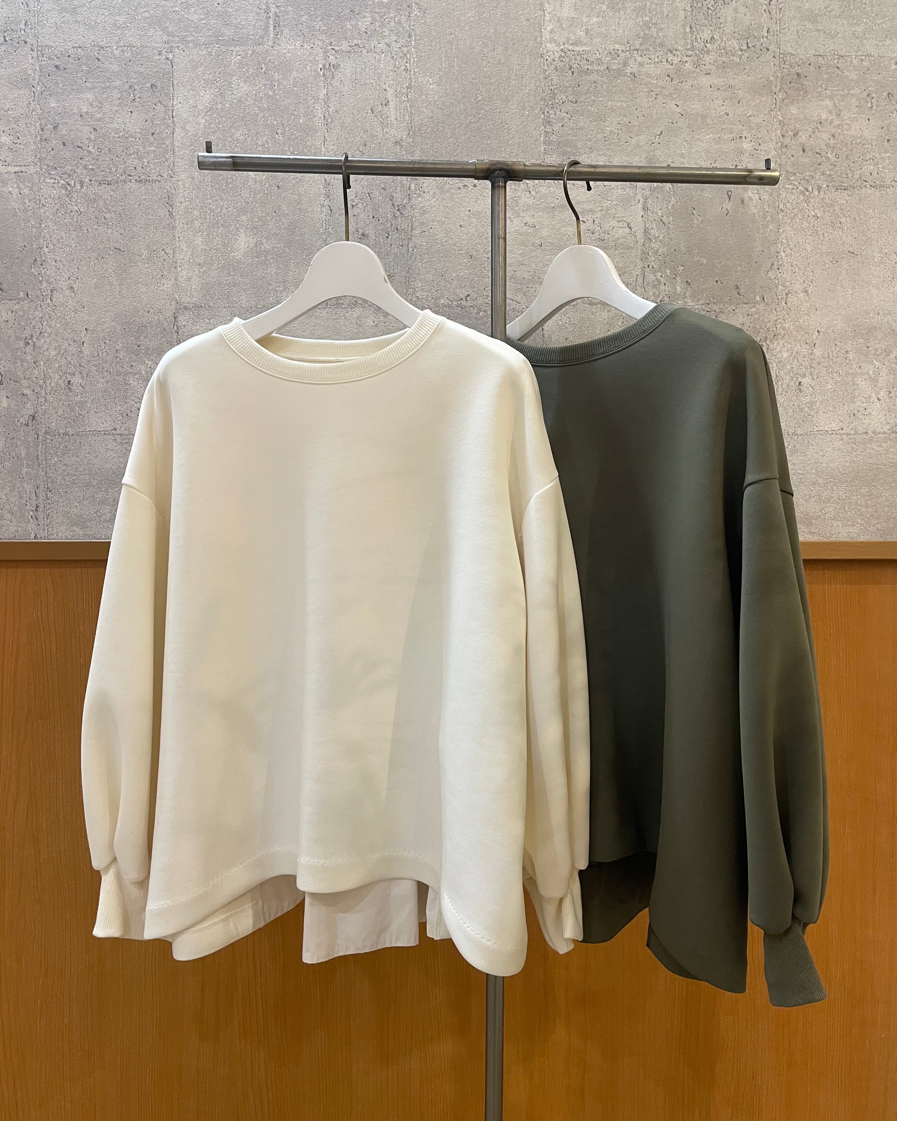 ...&DEAR<br>バックギャザー異素材トップス