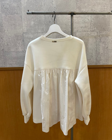 ...&DEAR<br>バックギャザー異素材トップス