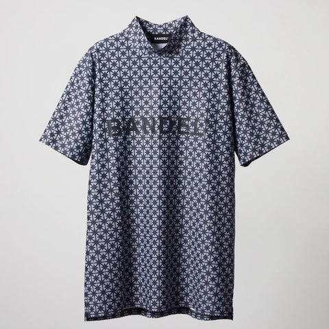 ゴルフコレクション<br>BANDEL<br> ALLOVER S/S MOCK NECK SHIRTS / BNS-4SAOMC