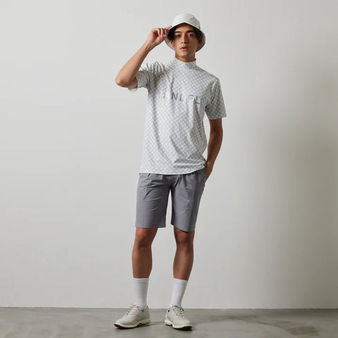 ゴルフコレクション<br>BANDEL<br> ALLOVER S/S MOCK NECK SHIRTS / BNS-4SAOMC