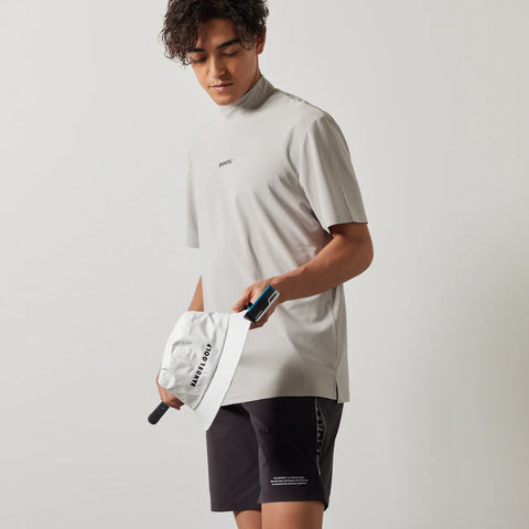 ゴルフコレクション<br>BANDEL<br> STRAIGHT LOGO S/S MOCK NECK SHIRTS<br>BNS-4SLTMC
