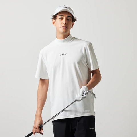 ゴルフコレクション<br>BANDEL<br> STRAIGHT LOGO S/S MOCK NECK SHIRTS<br>BNS-4SLTMC
