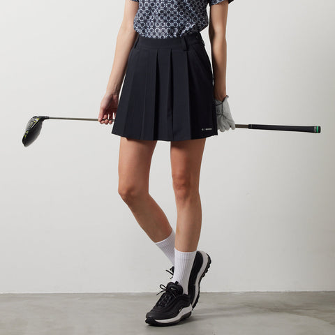 ゴルフコレクションWOMAN<br>BANDEL<br> BASIC STRECH PLEATS SKIRT<br>BNS-W4SBPSK