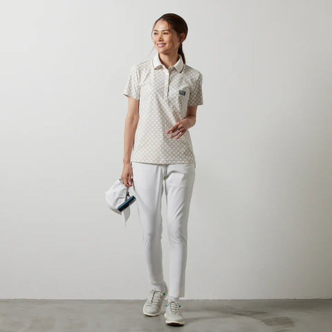 ゴルフコレクションWOMEN<br>BANDEL<br> ALLOVER S/S POLO SHIRTS / BNS-W4SAOPL