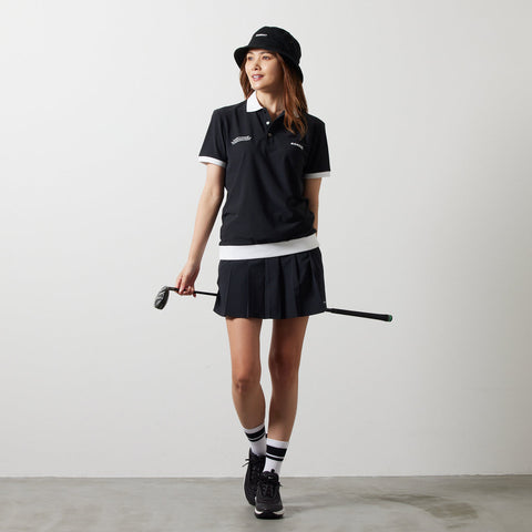 ゴルフコレクションWOMEN<br>BANDEL<br> BICOLOR RIB S/S POLO SHIRTS<br>BNS-W4SLFPL