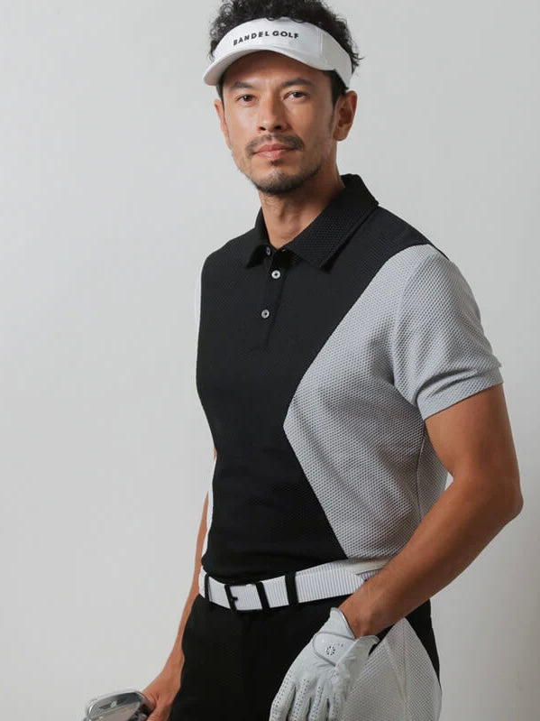 BANDEL <br>ASYMMETRY SWITCH S/S POLO SHIRTS