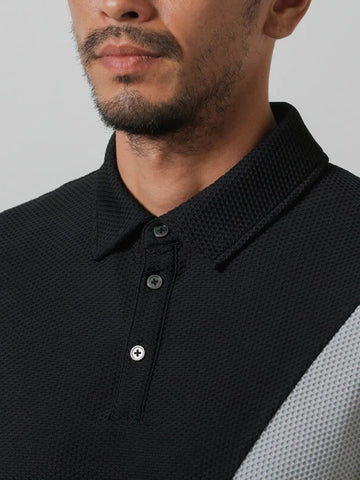 BANDEL <br>ASYMMETRY SWITCH S/S POLO SHIRTS