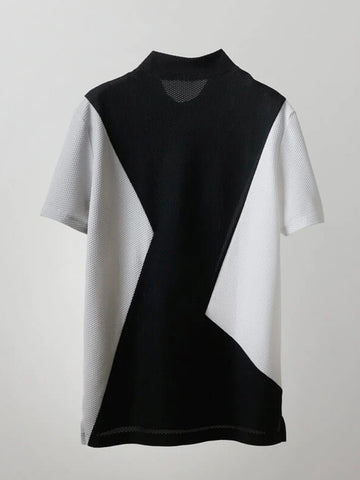 BANDEL<br>  ASYMMETRY SWITCH S/S MOCK NECK SHIRTS