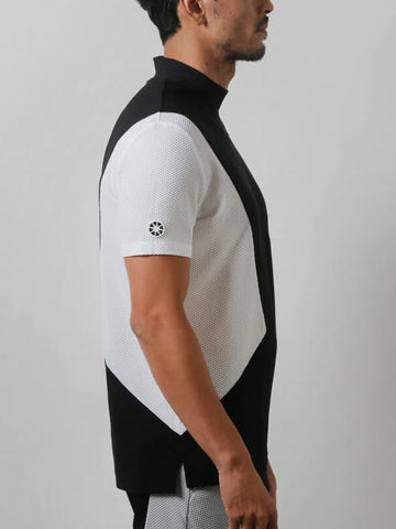 BANDEL<br>  ASYMMETRY SWITCH S/S MOCK NECK SHIRTS