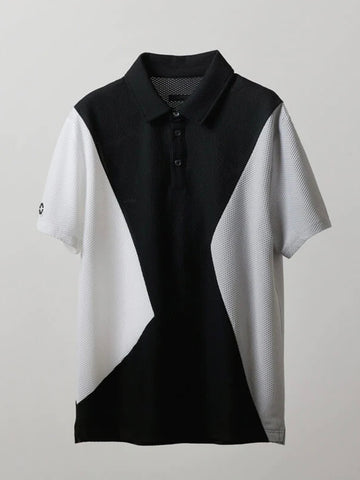 BANDEL <br>ASYMMETRY SWITCH S/S POLO SHIRTS